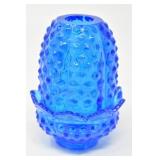 Fenton Blue Hobnail Fairy Lamp