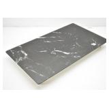 Footed Glass Rectangular Trivet/ Tray