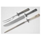 Oneida Prestige Silverplate 1938 3 pc. Carving Set