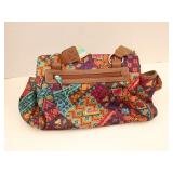 Lily Bloom Colorful 4-Zipper Handbag Purse