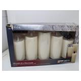 Mirage  5 pack Led Wax Candles w/Remote Flameless