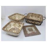 (3) Temp-Tations Presentable Ovenware Dishes