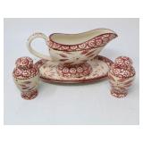 Temptations By Tara Old World Red, Gravy Boat,