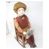 No 12  Jackie Hayes 1983 Boy In Rocking Chair Doll