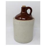 Stoneware Crock Whiskey Jug 11" Tall