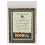 "Friends Like You"  Small Framed Poem