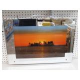 Beach/Palm Trees/Sunset Light-Up Mirror Picture