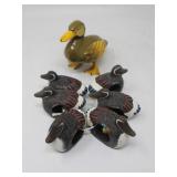 Ernesto Lopez Handpainted Paper Mache Duck &