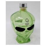 Outer Space Vodka Bottle Alien Head Green