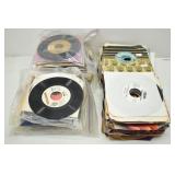 Large Collection of 45 Vinyl Records