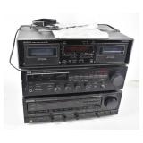 ONKYO Cassette Tape Deck, YAMAHA Receiver RX-300U