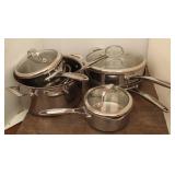10-Piece Stainless Steel Cookware Set-FOOD Network