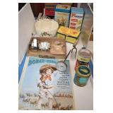 Tin Borax Sign, Cookie Cutters, Tins & More