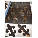 Cast Iron Fleur Plaques & Metal Decor Pictures