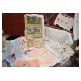 Embroidered Currier & Ives, Cross Stitched, Baby