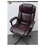 Leather Tall Back Swivel Office Chair