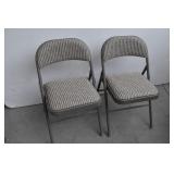 (2) Sudden Comfort Padded Folding Chairs