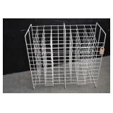 White Wire Scrapbooking Paper Organizer