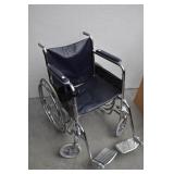 24" FOLDABLE WHEELCHAIR-250 lbs wt capacity