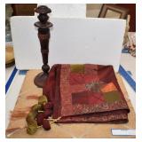 Better Homes &Garden Table Cloth, Iron Candlestick