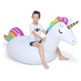 Jasonwell Inflatable UNICORN Pool Float Tube