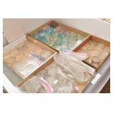 4 Flats of Antique Fruit Jar Lids (Glass)