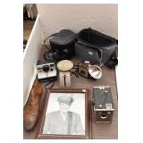 Antique Box Camera, Polaroid, Brownie, Scale