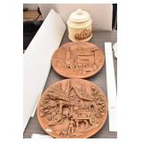 Wagon Décor Plates & Wagon Cookie Jar