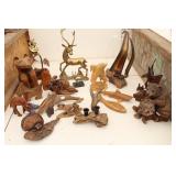 Fabulous Figurines -  Bear, Dolphin, Deer, Boat