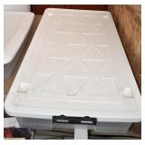 Plastic Wheeled Under Bed Storage Tote