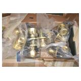 (5) Door Knobs Brass