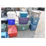 Lot of Totes & Storage Crates