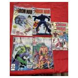 65 and 75 cent Marvel Iron Man Comic Books & other