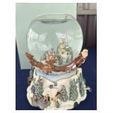Party Lite Christmas music, snow globe tea light