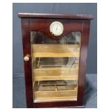 Wooden glass humidor