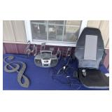 Radio, back massager, musical notes