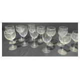 Large amount of wine glasses