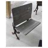 Antique folding school seat