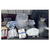 Large amount of plastic new silverware/catering