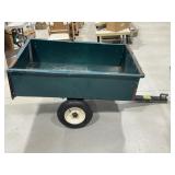 Outdoor metal lawn cart