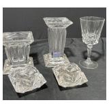 Crystal vases/candle holders
