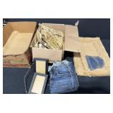 Decorative burlap sack pieces craft items