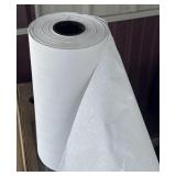 Large roll of white paper
