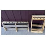 Homemade fishing pole holders