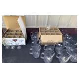 Large amount of restaurant plastic water