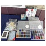 Large amount of crafter items beads/cases