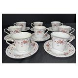 Dynasty tea, cups, and saucers