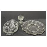 Glass egg plate/dish