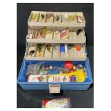 Fishing tackle box with tackle