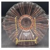 Pink depression bowl 8.5 inch wide
